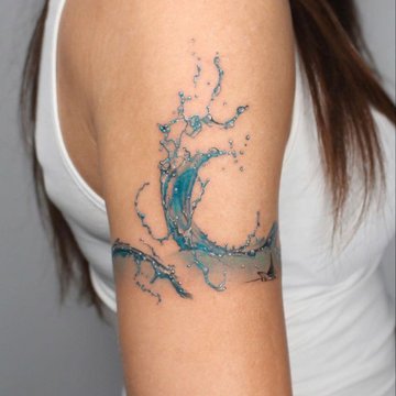 wave tattoo