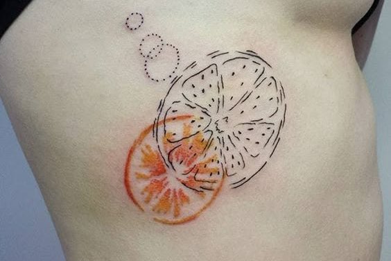 sinaasappel tattoo