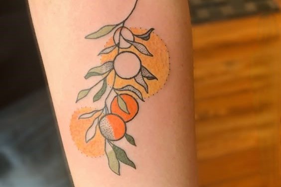 sinaasappel tattoo