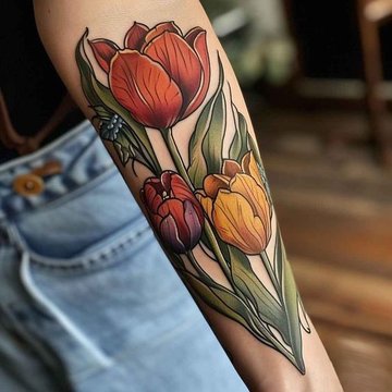 tulpen tatoeage