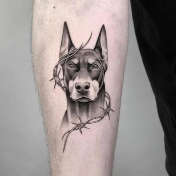 dog tattoo