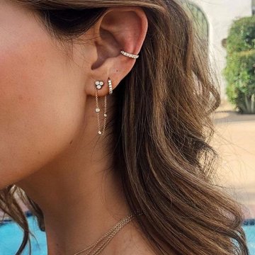 Conch piercings