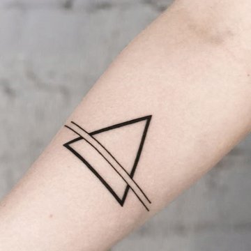 tattoo driehoek