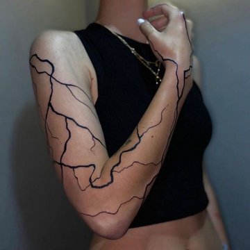 lightning tattoo