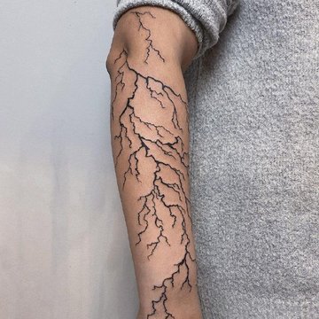 lightning tattoo