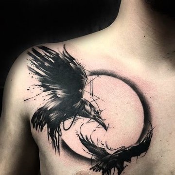 Tattoo's op de borst