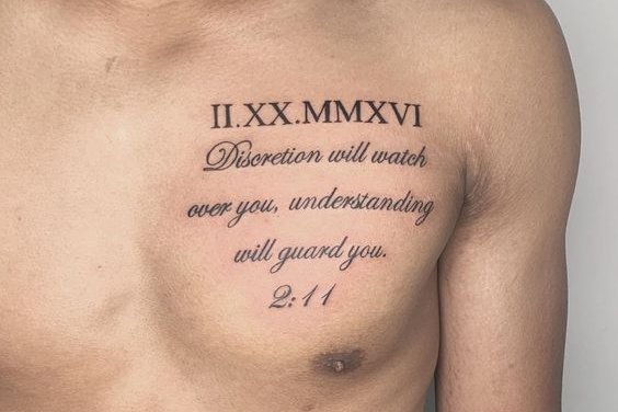 Tattoo's op de borst