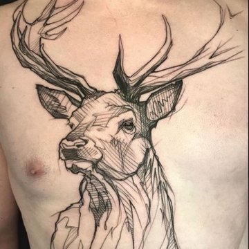 deer tattoo