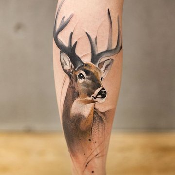 deer tattoo