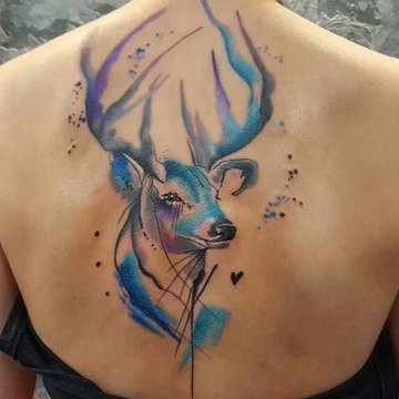 deer tattoo