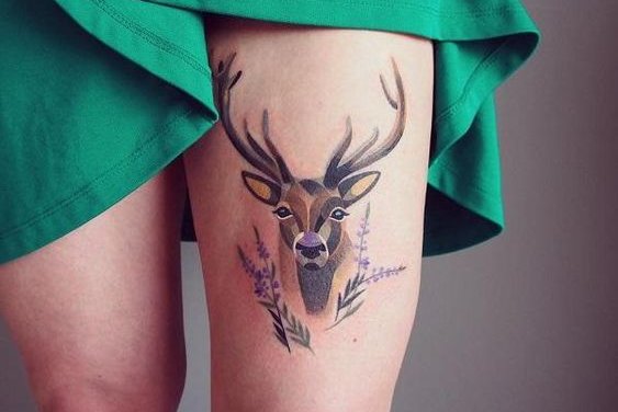 deer tattoo