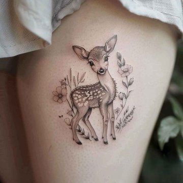 deer tattoo
