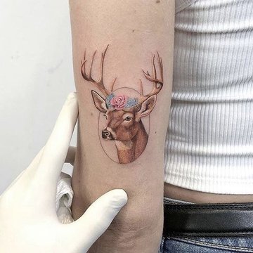 deer tattoo