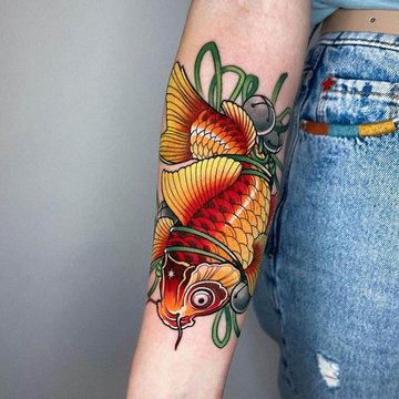 Koi Vis Tatoeage