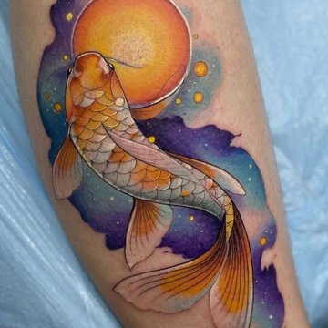 Koi Vis Tatoeage