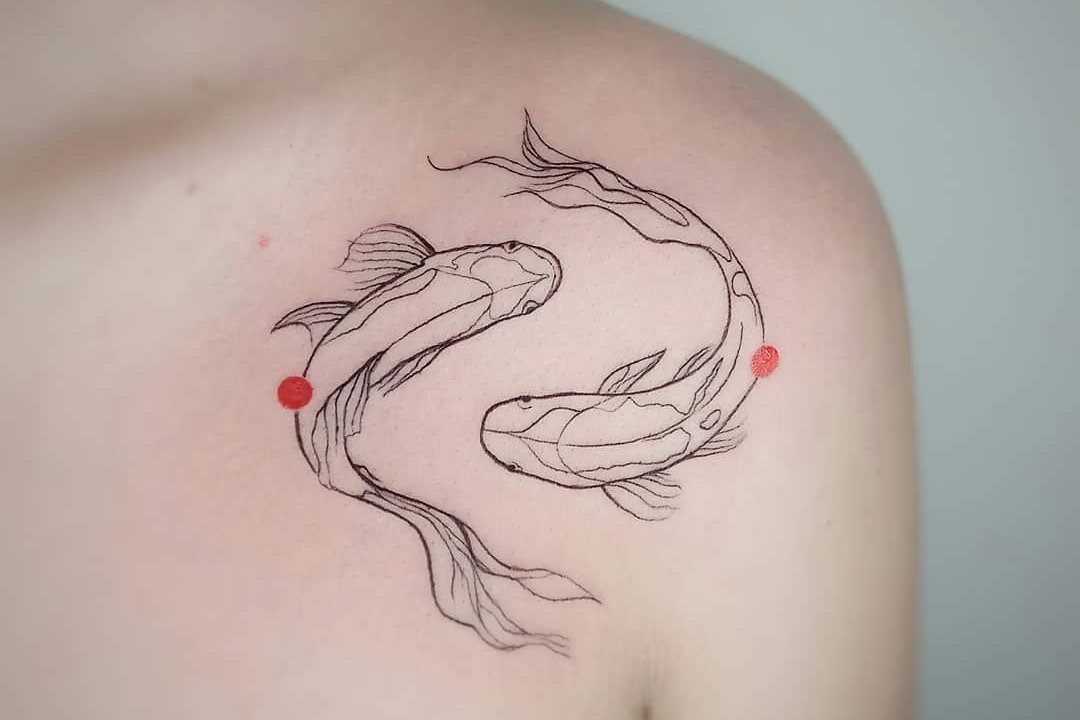 Koi Vis Tatoeage