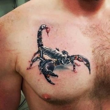 Schorpioen tattoo