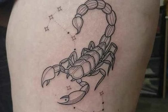 Schorpioen tattoo
