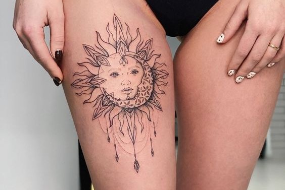 Sun tattoos